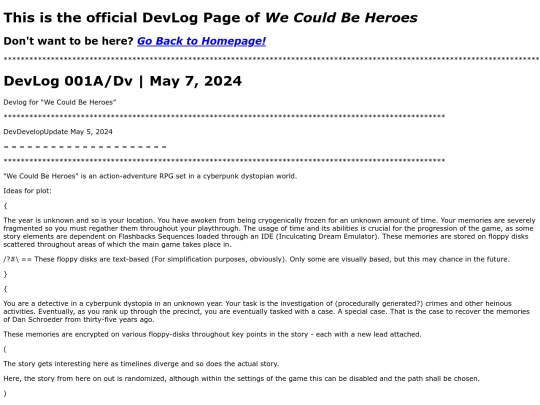 devLogPage screenshot