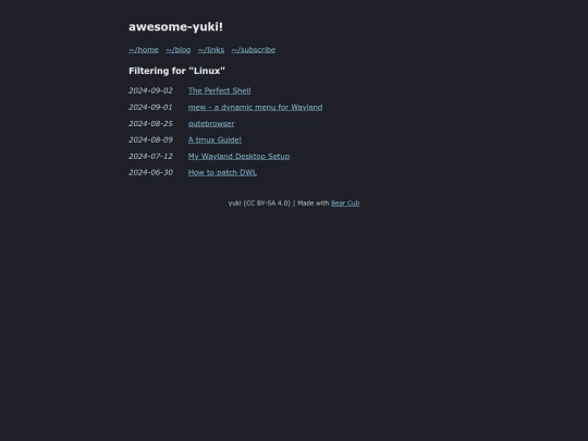 tags/linux screenshot