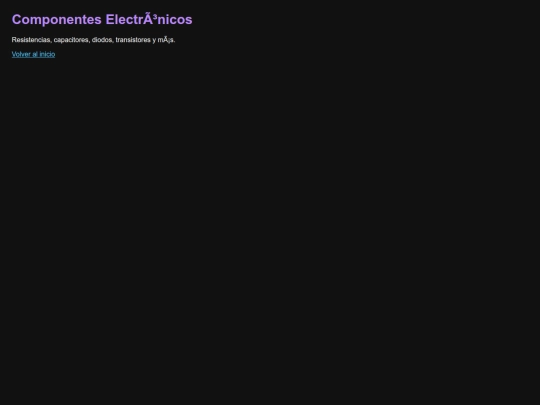 Reyes.electronica/componentes screenshot