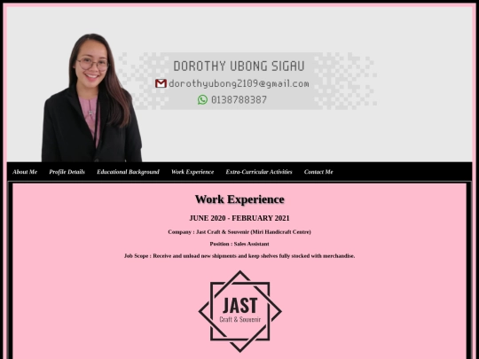 work_experiences screenshot