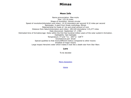 Mimas screenshot
