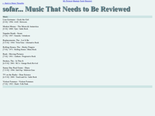 musings/music/uncategorized screenshot