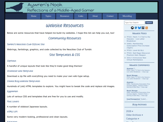 resources screenshot