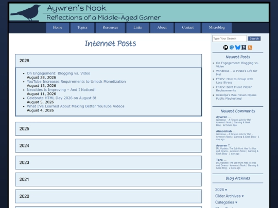 topics/internet screenshot