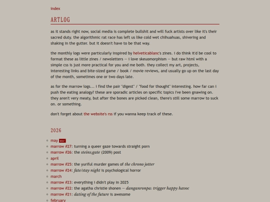 artlog screenshot