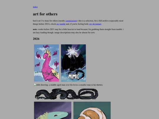 works/commissions screenshot