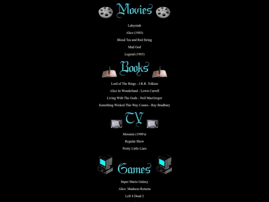 favorites screenshot