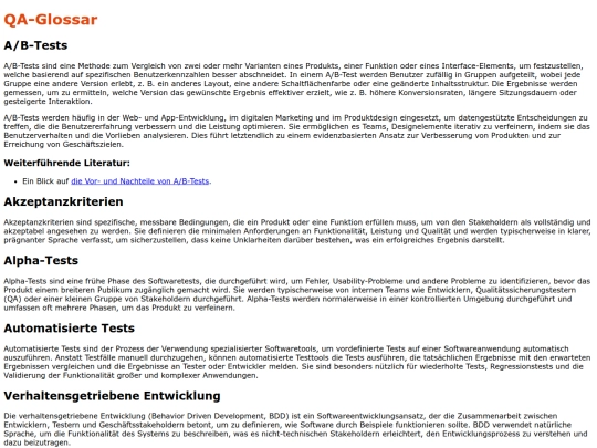 de/qa-glossary screenshot