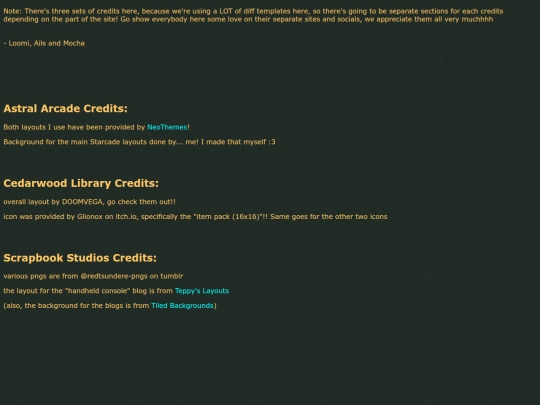 credits screenshot