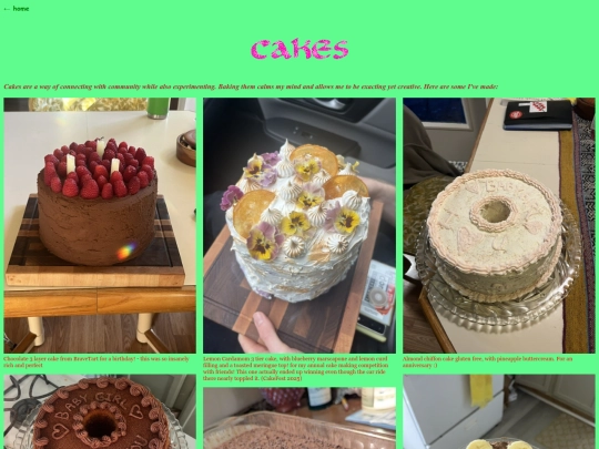 cakes screenshot