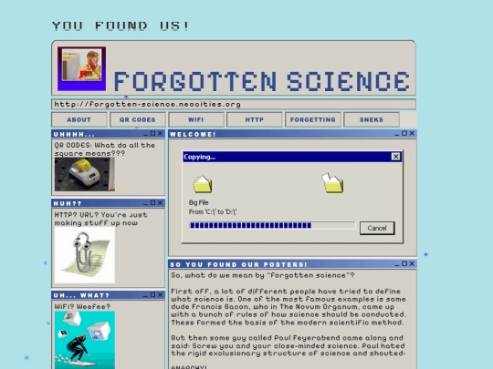 Forgetting screenshot