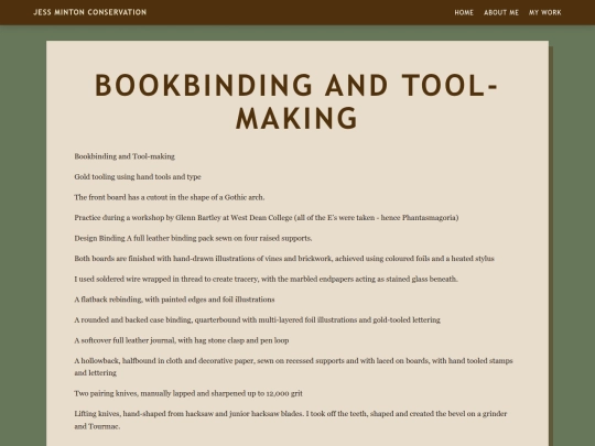 bookbinding screenshot