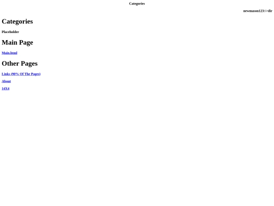 Categories screenshot