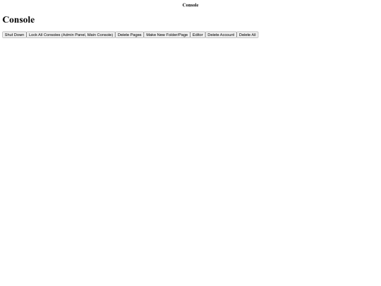 sys/Console screenshot