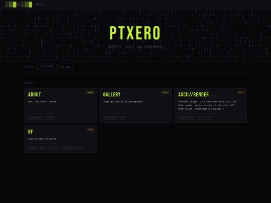 index screenshot