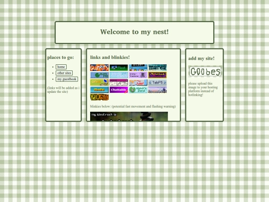 links screenshot