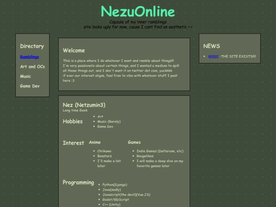 index screenshot