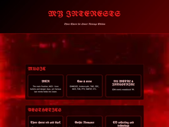 interests screenshot