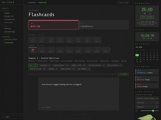 studynotes/Flashcards screenshot