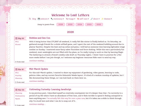 blog screenshot