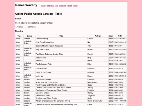 tiny-apps/opac/table screenshot