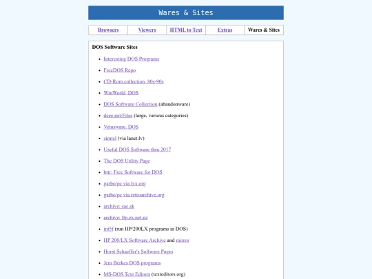 dos/wares screenshot
