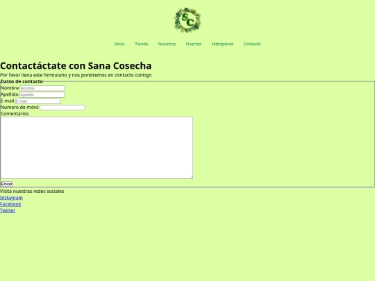 html/contacto screenshot