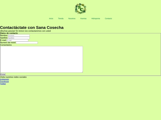 html/contacto2 screenshot