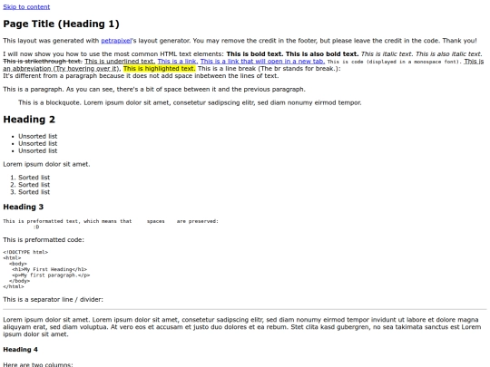 index screenshot