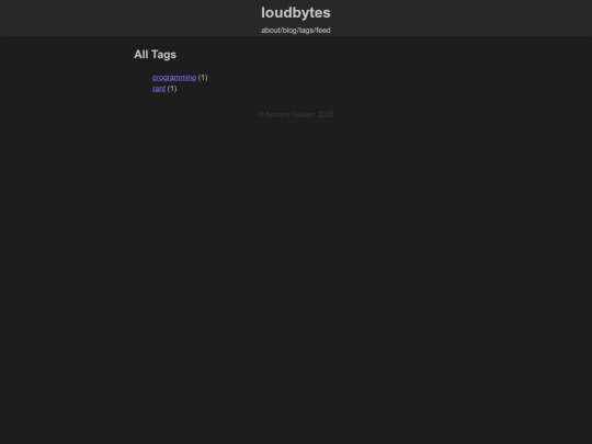 tags screenshot