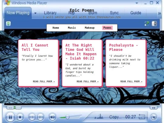 poems screenshot