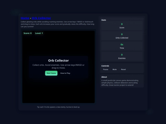 orb-collector screenshot