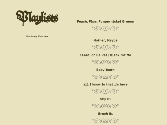 playlists screenshot