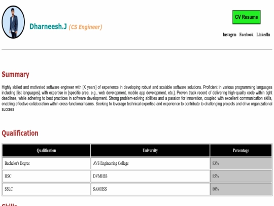 index screenshot