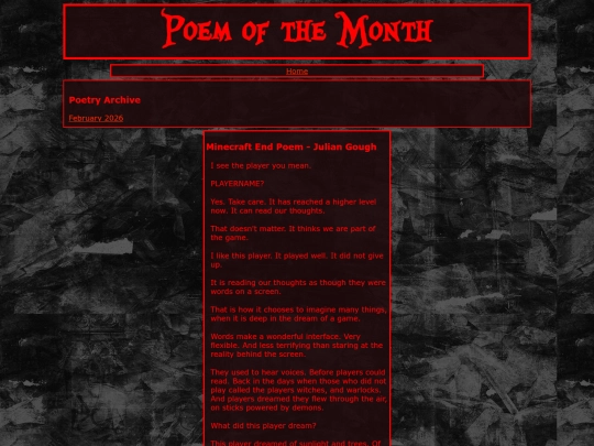 poetry screenshot