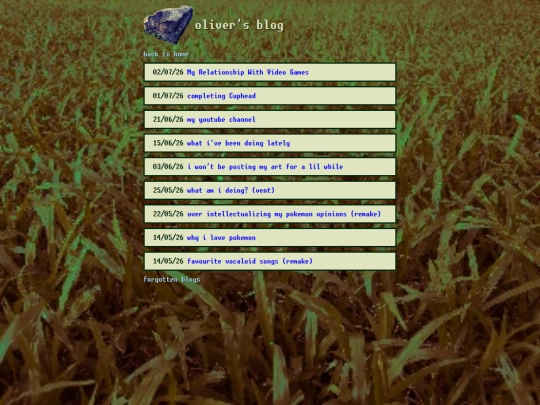 blog screenshot
