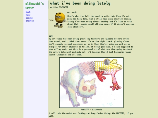 blog/lately screenshot