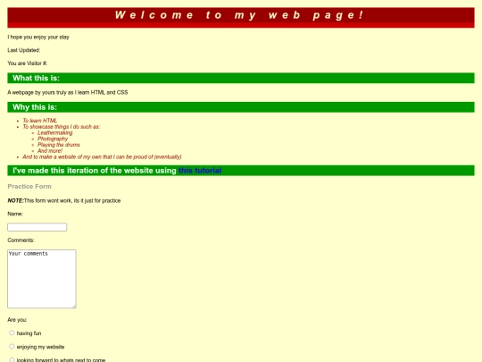 Web page/Splashpage screenshot