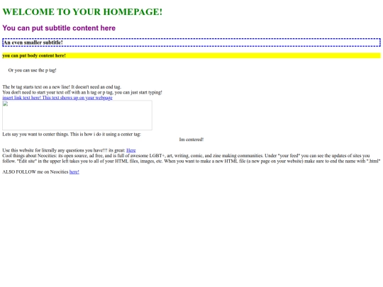 mysite screenshot
