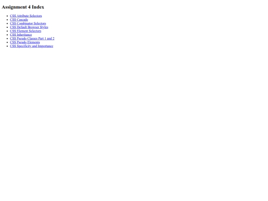 CIT151 Assignment 4/Assignment4index screenshot