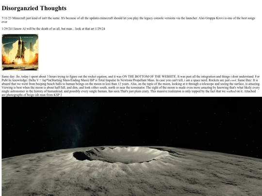 log screenshot