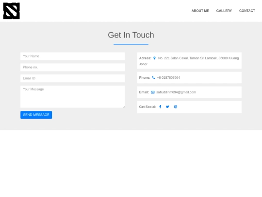 contact screenshot