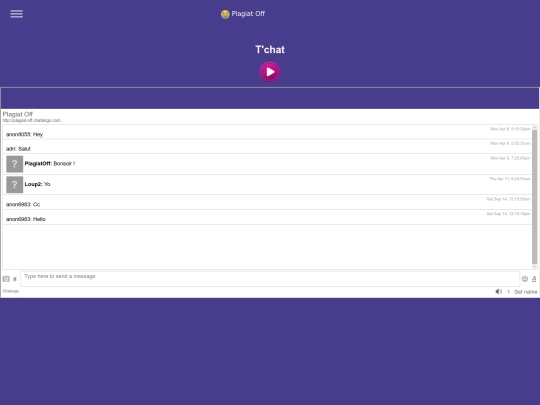chat screenshot