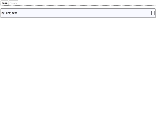 projects screenshot