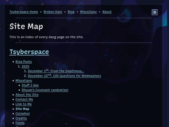 sitemap screenshot