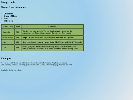 index screenshot