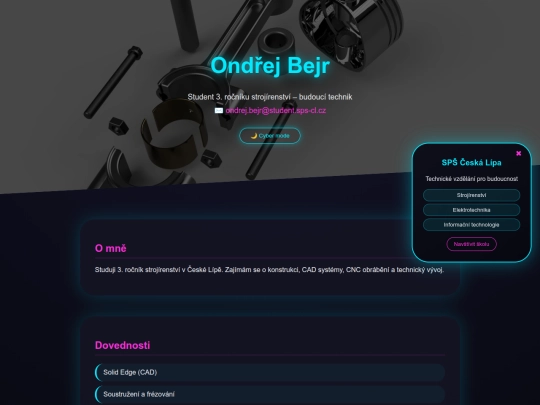 osobní_web_Bejr screenshot