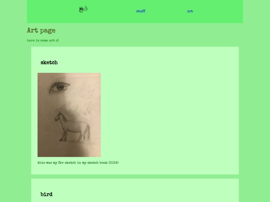 html/art screenshot