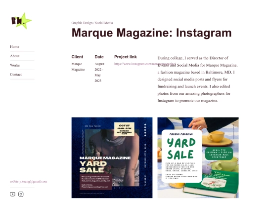 Portfolio/marque screenshot