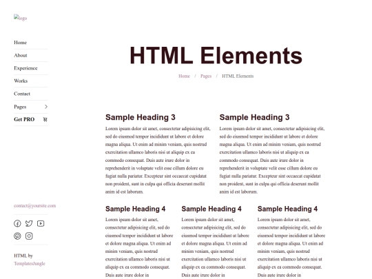 Portfolio/styles screenshot